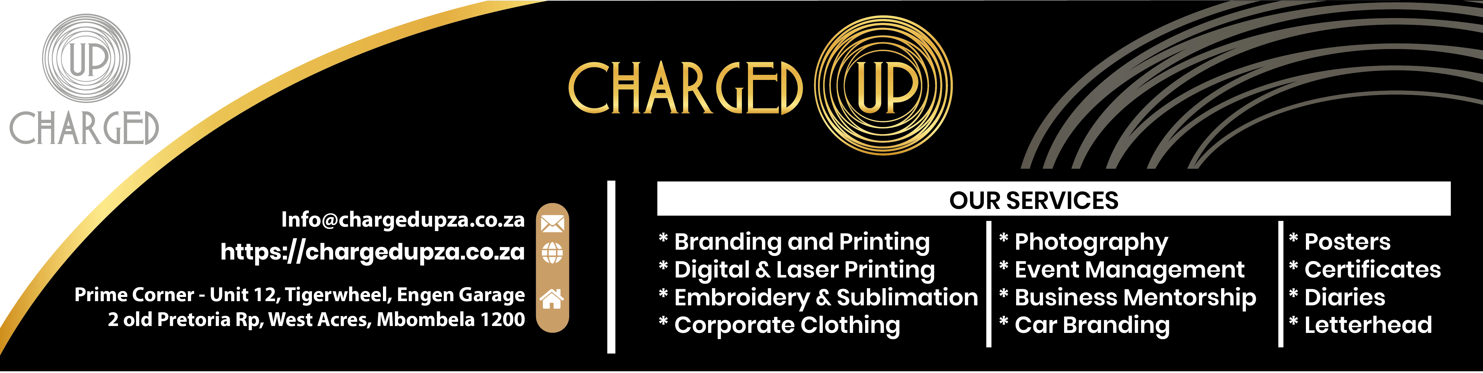 Charged Up services strip